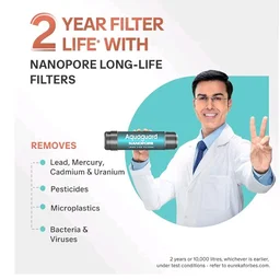 Aquaguard Enrich Nexen RO+UV Water Purifier | 2-Year Warranty | Active Copper & Alkaline Boost | 2-Year Filter Life Powered by Anti-Scale FIlter | Removable Drip Tray