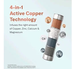 Aquaguard Enrich Nexen RO+UV Water Purifier | 2-Year Warranty | Active Copper & Alkaline Boost | 2-Year Filter Life Powered by Anti-Scale FIlter | Removable Drip Tray