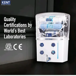KENT Grand RO Water Purifier | Advanced RO Tech for Sabse Shudh Paani | RO+UF+TDS Control + UV LED Tank | 8L | 20LPH Flow | Ideal for Borewell/Tanker/Municipal Water | Largest Service Network