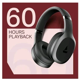 boAt Rockerz 412, 60H Battery, 40Mm Drivers, 40Ms Low Latency, ENx Tech, Stream Ad Free Music via App Support, Bluetooth Headphones, Wireless Over Ear Headphone with Mic (Active Black)