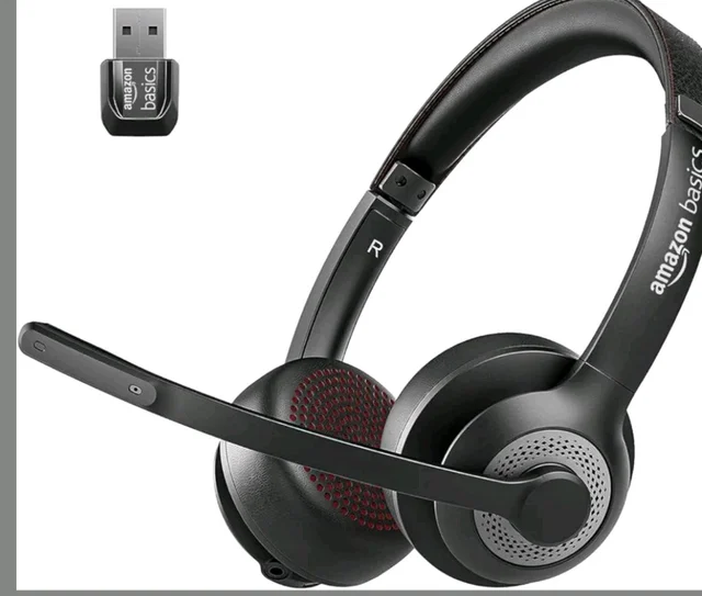Noise Cancellation Tri Mode On-Ear PC Headphone with Mic | 2.4 GHz Wireless | Bluetooth | Wired Connection | 30 Hours Playtime | 30 mm Driver | Type-C Charging Port (Black)