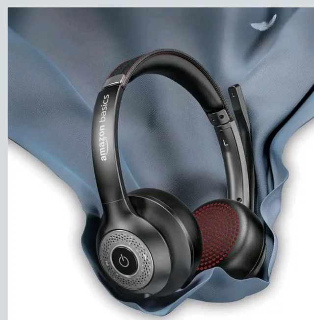 Noise Cancellation Tri Mode On-Ear PC Headphone with Mic | 2.4 GHz Wireless | Bluetooth | Wired Connection | 30 Hours Playtime | 30 mm Driver | Type-C Charging Port (Black)