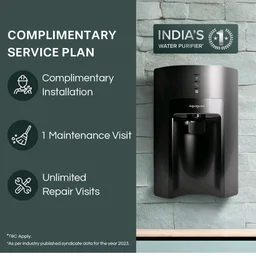 Aquaguard Sure Delight RO+MC 1X Water Purifier | Free Service Plan worth ₹2000 | India’s #1 Water Purifier | Suitable for Borewell & Tanker Water | 30x Impurity Removal vs Local Purifiers
1K+ bought in past month
