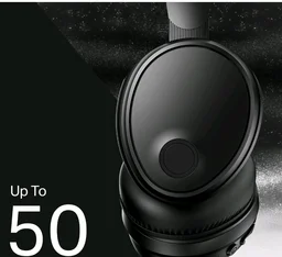 boAt Rockerz Trendz, 40mm Drivers, 50hrs Battery, 60ms Low Latency, ENx Tech, BT v5.4, Foldable Cups, Voice Assistant, Bluetooth Headphones, Wireless Headphone with Mic (Black Sabre)