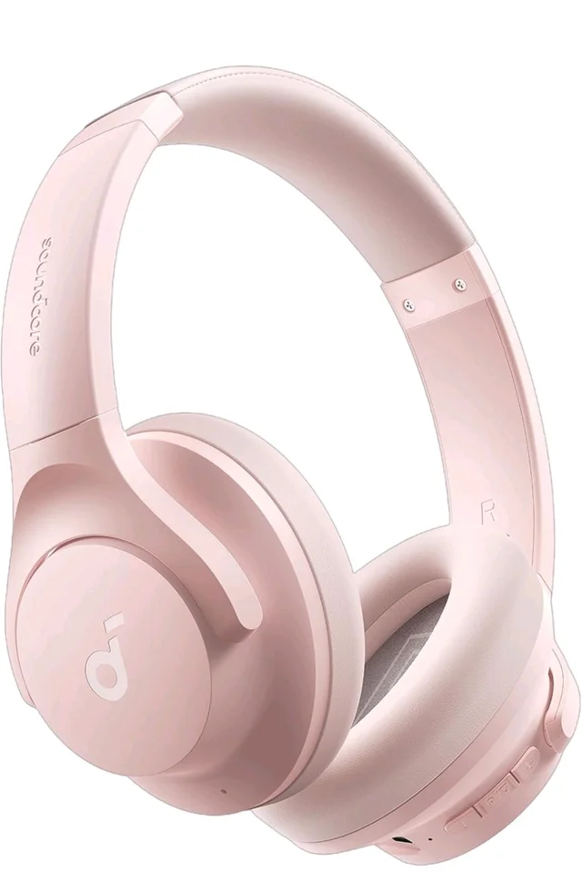 Soundcore by Anker Q20i Hybrid Active Noise Cancelling Headphones, Pink
Over-Ear, Bluetooth, 40H ANC Playtime, Hi-Res Audio, Big Bass, Transparency Mode, Customize via App, Travel, Home, Office