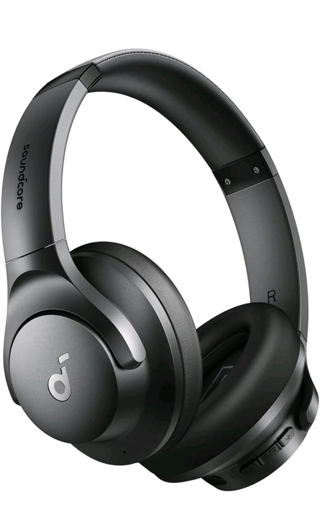 soundcore by Anker Q20i Wireless Bluetooth Over-Ear Headphones with Hybrid Active Noise Cancelling, 40h Playtime in ANC Mode, Hi-Res Audio, Deep Bass, Personalization via App (Black)