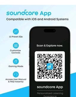 soundcore by Anker Q20i Wireless Bluetooth Over-Ear Headphones with Hybrid Active Noise Cancelling, 40h Playtime in ANC Mode, Hi-Res Audio, Deep Bass, Personalization via App (Black)