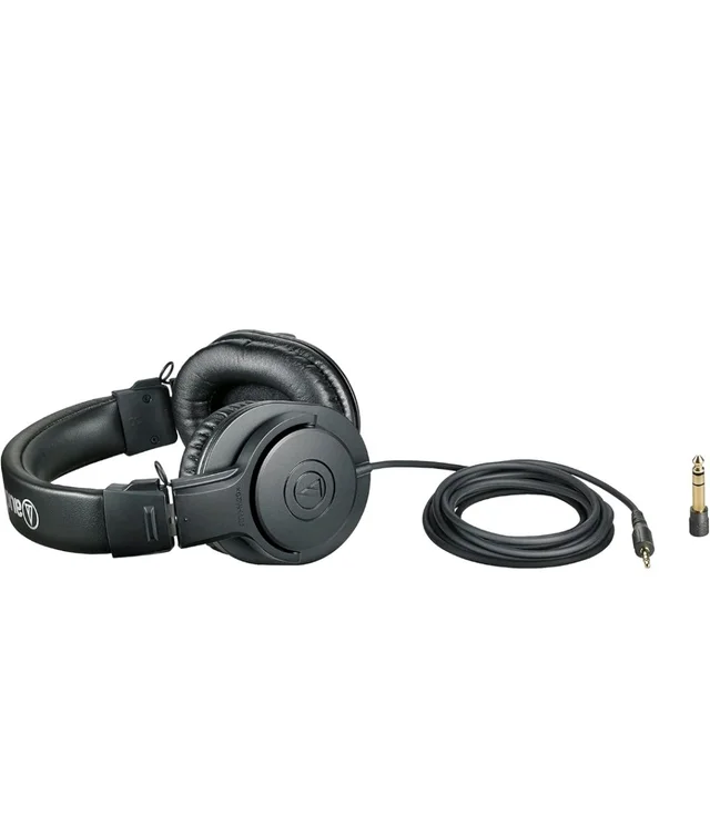 Audio-Technica ATH-M20x Professional Studio Monitor Headphones, Black