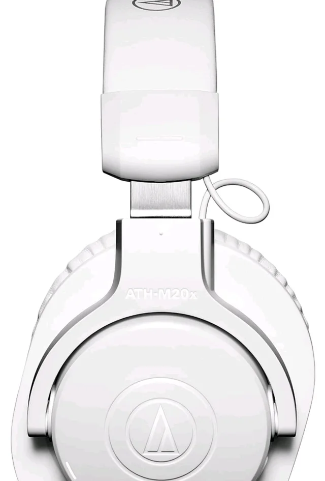 Audio-Technica Ath-M20Xbt Wireless Over-Ear Headphones, Bluetooth 5.0, 60-Hour Battery Life, 40 mm Drivers, Hi-Fi Sound, Built-in Mic, AAC/SBC Codec Support (White)