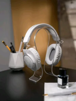 Audio-Technica Ath-M20Xbt Wireless Over-Ear Headphones, Bluetooth 5.0, 60-Hour Battery Life, 40 mm Drivers, Hi-Fi Sound, Built-in Mic, AAC/SBC Codec Support (White)
