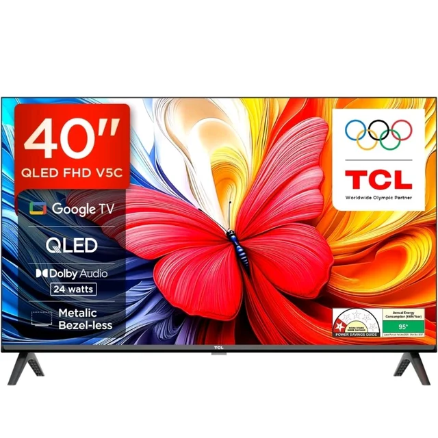 Visit the TCL Store
4.0
4.0 out of 5 stars
(2,731)
TCL 101 cms (40 inches) Full HD Smart QLED Google TV | Dolby Audio 24 watts | Ai Clarity | Metallic Bezel-Less | Multiple Viewing Mode | 40V5C
Amazon's Choice