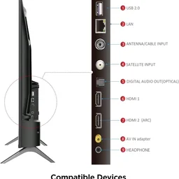Visit the TCL Store
4.1
4.1 out of 5 stars
(418)
TCL 80 cms (32 inches) HD Ready Smart QLED Google TV | Dolby Audio | HDR 10 | Metallic Bezel-Less | Multiple Viewing Mode | 32V4C
100+ bought in past month