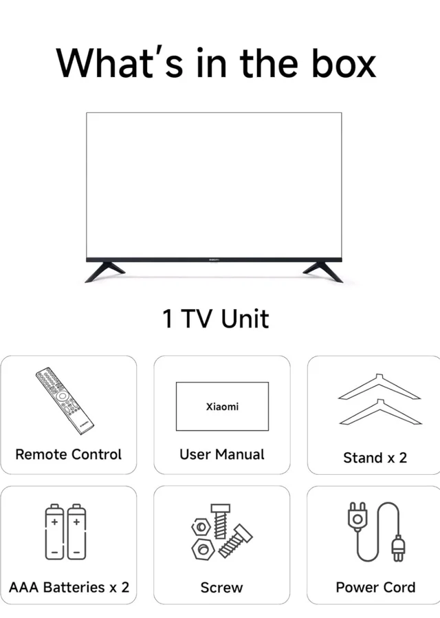 Brand: Xiaomi
4.2
4.2 out of 5 stars
(2,202)
Xiaomi (108 cm) 43 inch FX Pro 4K QLED Smart | HDR10+ | 30W Box Speakers | Filmmaker Mode | Fire TV | L43MB-FPIN