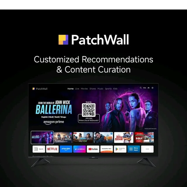 Brand: Xiaomi
4.1
4.1 out of 5 stars
(370)
Xiaomi (108 cm) 43 inch X 4K Ultra HD Smart | Dolby Vision | Eye Care Mode | Google TV | L43MB-AIN