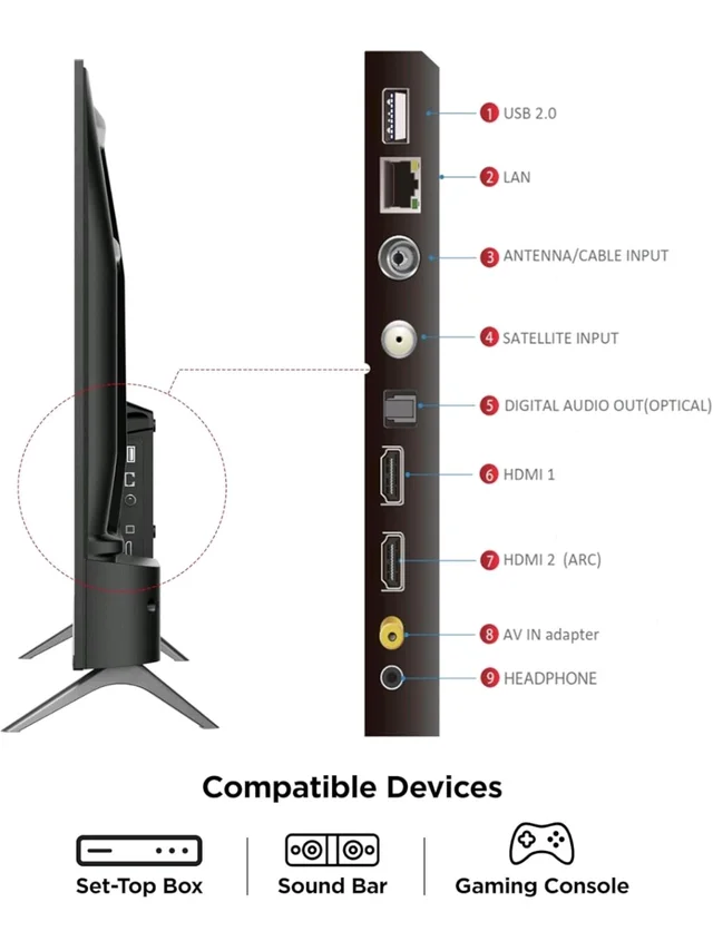 Visit the TCL Store
4.1
4.1 out of 5 stars
(418)
TCL 80 cms (32 inches) HD Ready Smart QLED Google TV | Dolby Audio | HDR 10 | Metallic Bezel-Less | Multiple Viewing Mode | 32V4C
