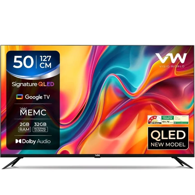 Sponsored
Visit the Visio World Store
4.1
4.1 out of 5 stars
(2,649)
VW Visio World 127 cm (50 inches) Pro Series 4K Ultra HD Smart QLED Google TV VW50GQ2
Amazon's Choice