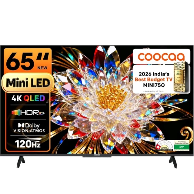 Visit the coocaa Store
4.2
4.2 out of 5 stars
(194)
coocaa 164 cm (65 inches) 4K Ultra HD Smart Mini LED QLED Google TV 65MINI75Q