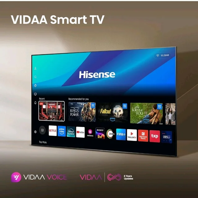 Hisense 139 cm (55 Inches) 4K Ultra HD Smart Hi-QLED TV | 48W Speakers | Dolby Atmos & HDR10+ | World Fastest TV OS - VIDAA | 55E75Q (Black)
Amazon's Choice
