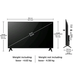 iFFALCON 101 cm (40 inches) FHD Smart Google TV | Dolby Audio 20 watts | HDR 10 | Metallic Bezel-Less | Multiple Viewing Mode | 40S55