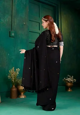TAMAIRA FASHION Plain Pure Cotton Saree For Woman |Sequins Work Saree Without Blouse Piece
50+ bought in past month