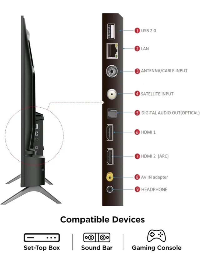 TCL 101 cms (40 inches) Full HD Smart QLED Google TV | Dolby Audio 24 watts | Ai Clarity | Metallic Bezel-Less | Multiple Viewing Mode | 40V5C