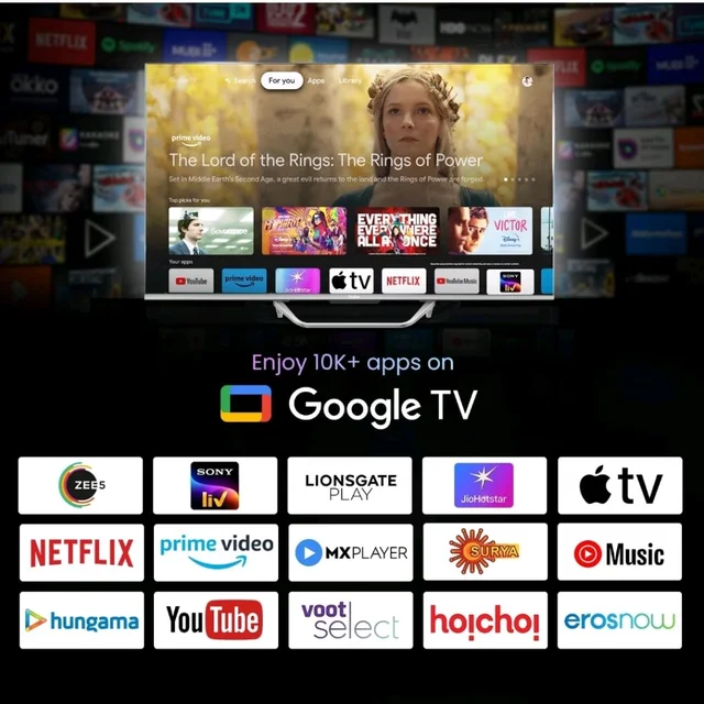 Haier H6E Series 108cm (43) 4K QLED Ultra HD Smart LED Google TV 43H6E