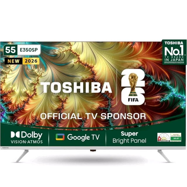 Toshiba 139 cm (55 inches) E350SP Series 4K Ultra HD Smart LED Google TV 55E350SP