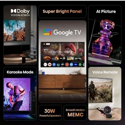 Hisense 108 cm (43 inches) E6S Series 4K Ultra HD Smart LED Google TV 43E6S