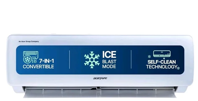 Acerpure Chill Neo 1 Ton 3 star, 3795W Max Cooling Capacity,Split AC (Copper, 4 Way Swing, 7 in1, Ice blast mode, Auto Clean, Dust Filter, Inverter Compresso, sleep_mode, AC5IPG61TN3W, White)