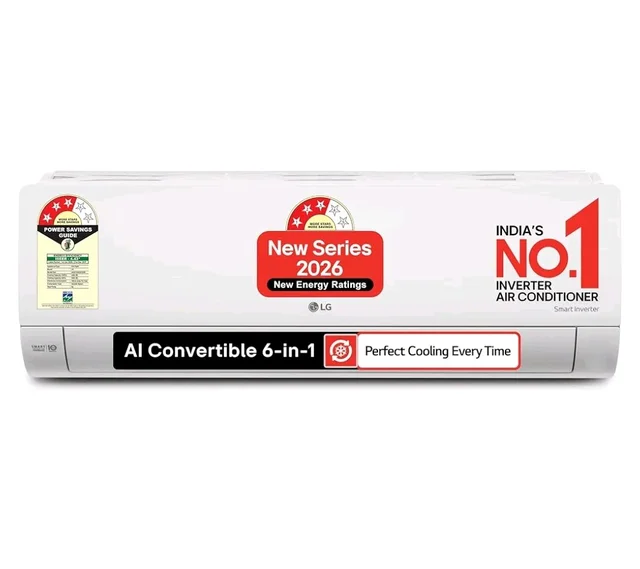 LG 1.5 Ton 3 Star, Smart Inverter Split AC (100% Copper Condenser, AI Convertible 6-in-1, Faster Cooling & Energy Saving, Diet Mode+, HD Filter with Anti-Virus Protection,Him Clean, AS-Q18JNXE,White)