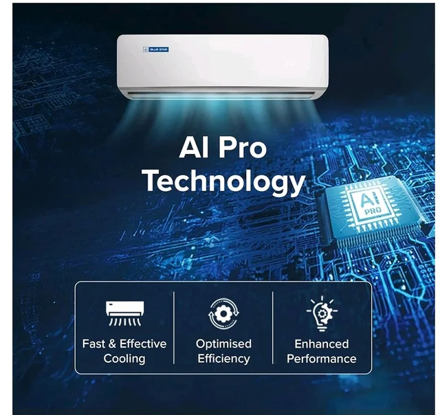 Blue Star 1.5 Ton 5 Star, New Star Rated, Inverter Split AC (Copper,4-Way Swing, DigiQ Hepta Sensor, Blue Fins,Turbo Cool, Self Clean Technology (IA518ZXU, White))