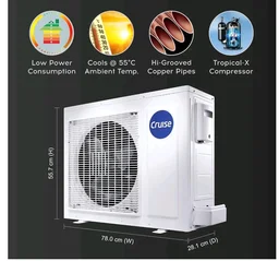 Cruise 1.5 Ton 5 Star VarioQool Pro Inverter Split AC (CWCVBM-VP3F185BL)
Cooling at 55°C | High ISEER Rating |100% Copper | Convertible 5-in-1 | 4 Way Swing | EEV Tech | PM2.5 Filter, Backlit Remote