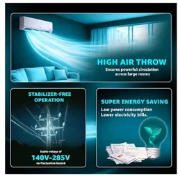 ONIDA 1 Ton 3 Star, New Star Rated, Inverter Split AC (Copper, Convertible 5-in-1, Fast Cooling at 55 °C, Deep Frost Clean, Turbo Flush Technology, IR123MGSP,White)