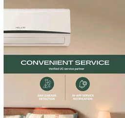 Helium Smart Choice Air Smart Inverter Split AC |0.8 Ton, 3 star|New star rated|Lowest bill @ under ₹30/day|2700 W Cooling Capacity|App Controlled|AI Energy Saving | Gas Leakage Detection| 100% Copper