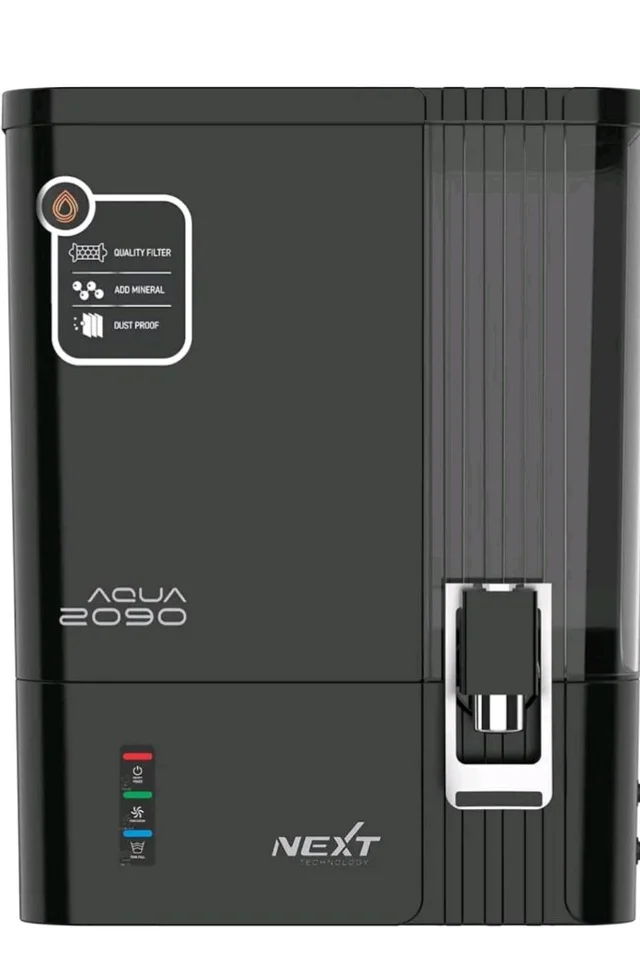 CLAREZA AQUA 2090 RO Water Purifier | ISO Certified | 2000 TDS | Zinc Copper Alkaline | 10 Liter Storage | RO + UV + Zinc + Copper + Alkaline + TDS Control | Best For Home and Office (MIRROR BLACK)