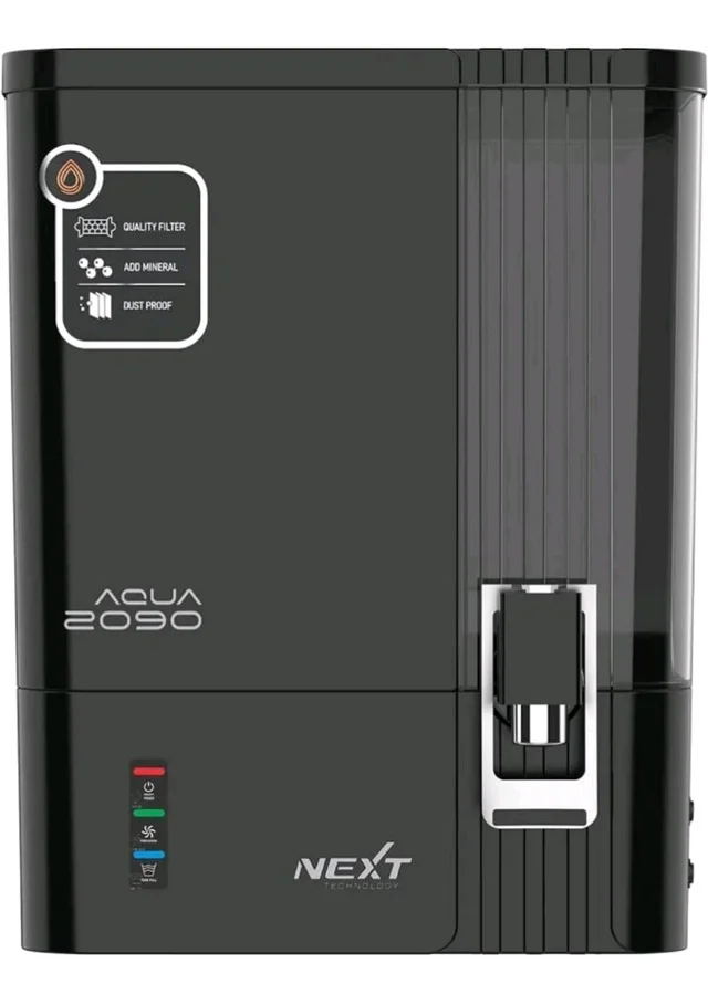 CLAREZA AQUA 2090 RO Water Purifier | ISO Certified | 2000 TDS | Zinc Copper Alkaline | 10 Liter Storage | RO + UV + Zinc + Copper + Alkaline + TDS Control | Best For Home and Office (MIRROR BLACK)