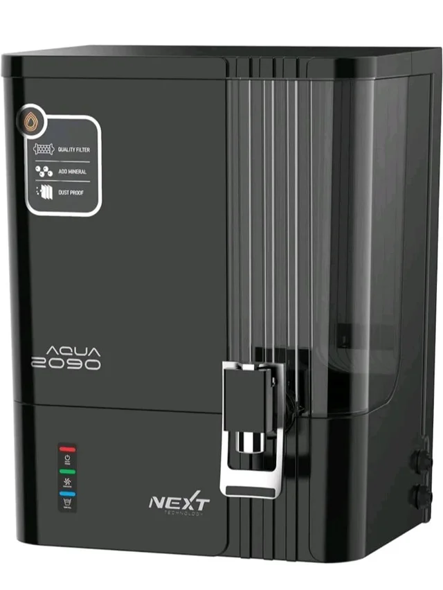 CLAREZA AQUA 2090 RO Water Purifier | ISO Certified | 2000 TDS | Zinc Copper Alkaline | 10 Liter Storage | RO + UV + Zinc + Copper + Alkaline + TDS Control | Best For Home and Office (MIRROR BLACK)