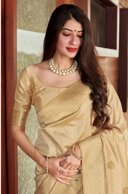 SGF11 Women's Kanjivaram Pure Soft Silk Saree For Women Pure Golden Zari With Blouse Piece
300+ bought in past month