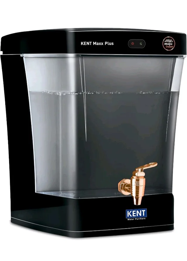 KENT Maxx Plus UV Water Purifier | UV+UF+Alk+Cu | 7L Transparent Detachable Tank | Benefits of Alkaline&Copper | Fully Automatic | Not Suitable for Borewell Water, Works Only on TDS Upto 150 | 60 L/hr
