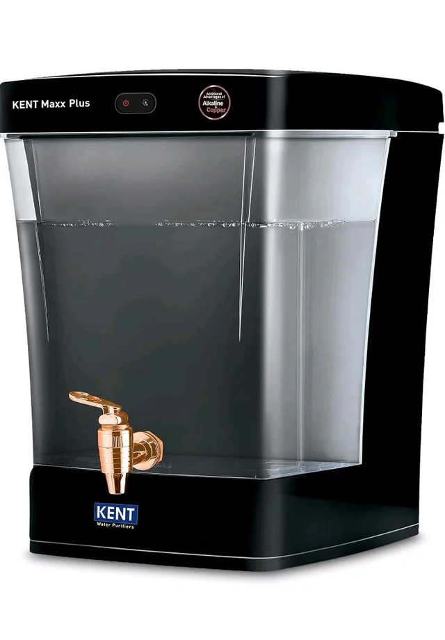 KENT Maxx Plus UV Water Purifier | UV+UF+Alk+Cu | 7L Transparent Detachable Tank | Benefits of Alkaline&Copper | Fully Automatic | Not Suitable for Borewell Water, Works Only on TDS Upto 150 | 60 L/hr