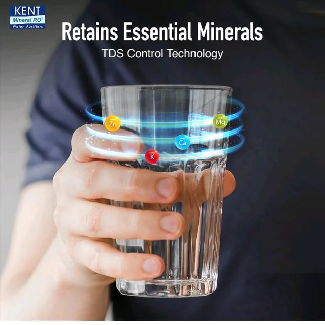 KENT Grand RO Water Purifier | Advanced RO Tech for Sabse Shudh Paani | RO+UF+TDS Control + UV LED Tank | 8L | 20LPH Flow | Ideal for Borewell/Tanker/Municipal Water | Largest Service Network | Black