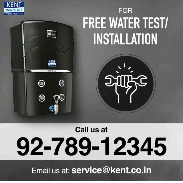 KENT Grand RO Water Purifier | Advanced RO Tech for Sabse Shudh Paani | RO+UF+TDS Control + UV LED Tank | 8L | 20LPH Flow | Ideal for Borewell/Tanker/Municipal Water | Largest Service Network | Black