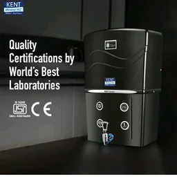 KENT Grand RO Water Purifier | Advanced RO Tech for Sabse Shudh Paani | RO+UF+TDS Control + UV LED Tank | 8L | 20LPH Flow | Ideal for Borewell/Tanker/Municipal Water | Largest Service Network | Black
