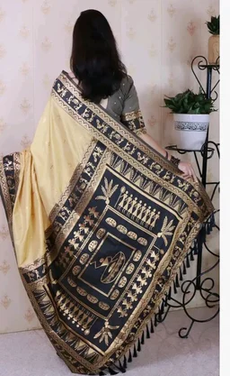 SGF11 Women's Kanjivaram Pure Soft Silk Saree With Unstitched Blouse Piece