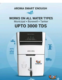 Rk Aqua Fresh India Aroma Premium Abs White 12Ltrs Premium Display (Ro_uv+uf+Alkaline+Tds Adjuster)12Ltrs Best For Home & Office 1 Year Warranty Works Upto 3000Tds Ro Water Purifier