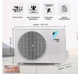 Daikin 1.5 Ton 3 Star, New Star rated, Inverter Split AC (Copper, PM2.5 Filter, MTKL50XV16, White)