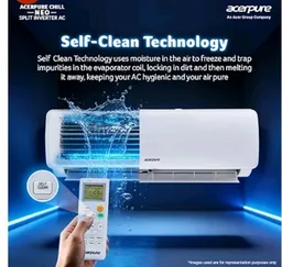 Acerpure Chill Neo 1.5 Ton 3 star, 5280W Max Cooling Capacity, Split AC (Copper, 4 Way Swing, 7 in1, Ice blast mode, Auto Clean, Dust Filter, Inverter, sleep_mode, AC5IPG61.5TN3W48W, White)