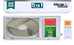 ONIDA 1.5 Ton 3 Star, New Star Rated, Inverter Split AC (Copper, Convertible 5-in-1, Fast Cooling at 55 °C, Deep Frost Clean, Turbo Flush Technology, IR193OMSE,White)