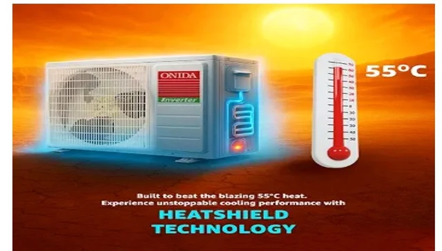 ONIDA 1.5 Ton 3 Star, New Star Rated, Inverter Split AC (Copper, Convertible 5-in-1, Fast Cooling at 55 °C, Deep Frost Clean, Turbo Flush Technology, IR193OMSE,White)