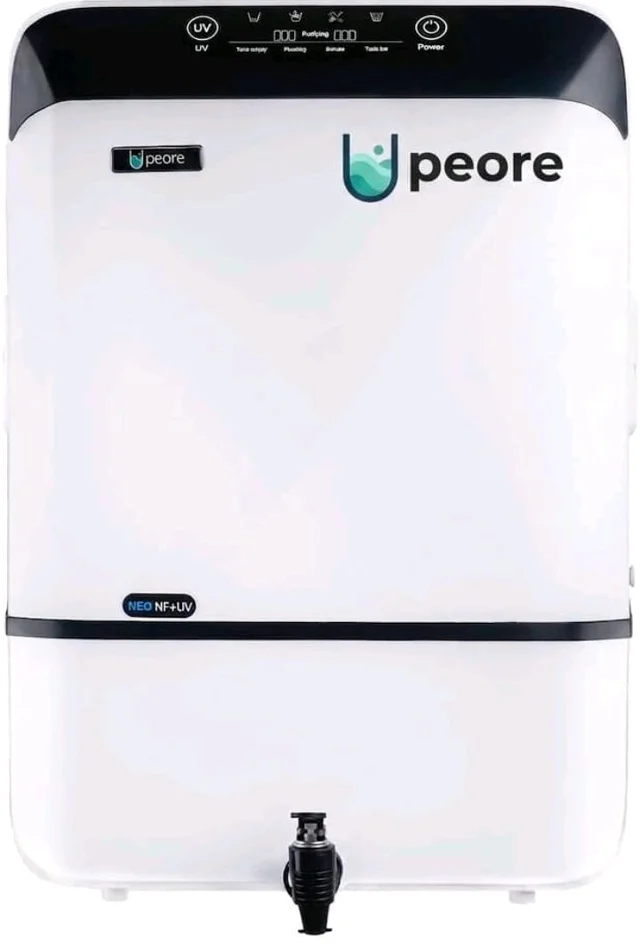Neo 2X-60 NF + UV Water Purifier with Intelli-Alert System | Retains Healthy Minerals and Saves Water | NanoFiltration Better than RO | 10L Storage White (For TDS 300 to 600)